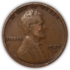 1927-D Lincoln Wheat Cent Extremely Fine XF Coin, Rim Issues #23347