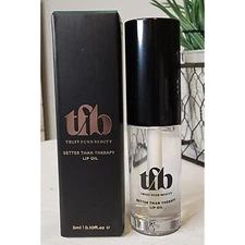 TRUST FUND BEAUTY Better Than Therapy Lip Oil Clear NIB 