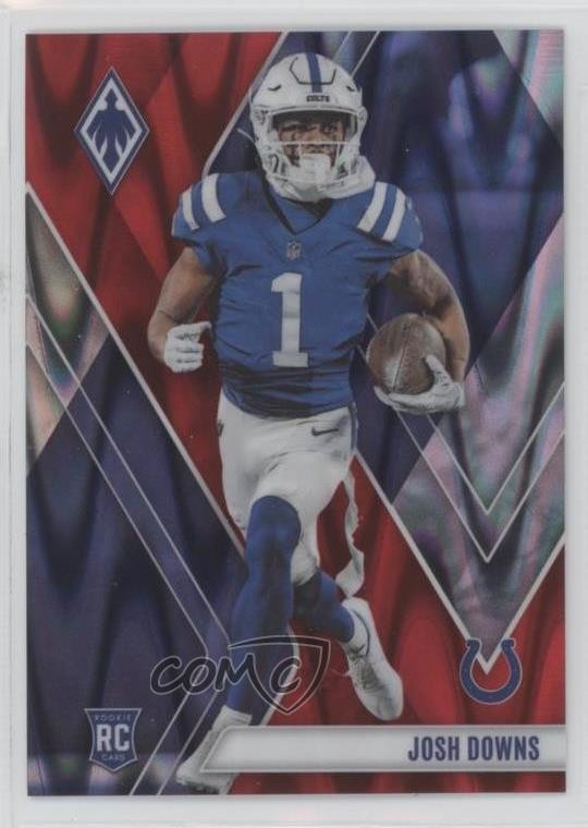 2023 Panini Phoenix Rookies Red Seismic 80/199 Josh Downs #138 1u6
