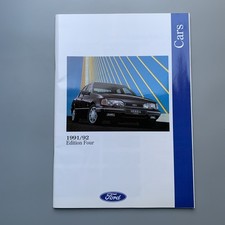 Ford Car Sales Brochure 1991 Fiesta Escort Orion Sierra Capri Granada Scorpio