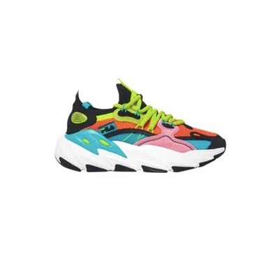 Kids DS OG Fila Ray Tracer Evo 2 ''Orange Black Aqua'' Sneakers Size 5