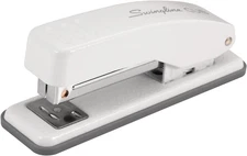 Stapler, Cub Compact Desktop Stapler, 20 Sheet Capacity, Metal, Arctic White (S7