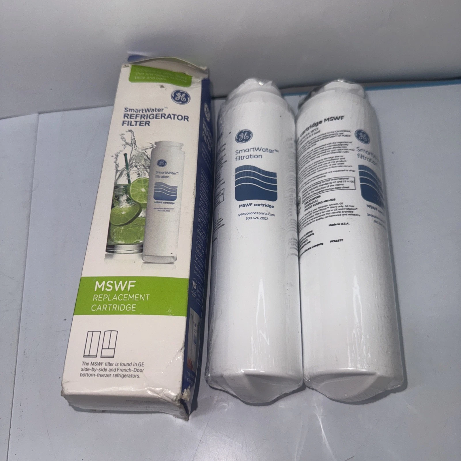 2 GE MSWF Smart Water Refrigerator Filter Refill Cartridge*Genuine* New & Sealed
Opens in a new wind