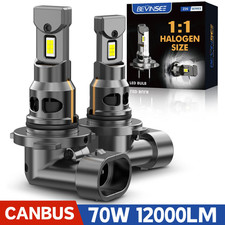 HB3 9005 LED Headlights HB4 9006 H1 H3 880 881 H11 Auto Fog Lights 70W 12000LM