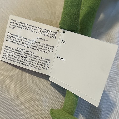 Vtg Kermit The Frog Muppets Jim Henson Special Eden® Macy Holiday 1994 BNWT - Picture 3 of 13