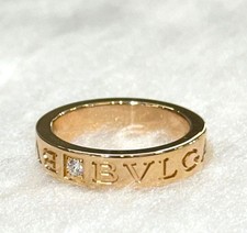 Bulgari 18k BB 1P Diamond Ring 18K Pink Gold 498.5 148576987