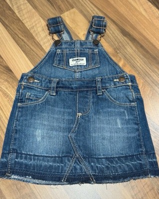 OshKosh B gosh Denim Trägerkleid 6 Monate blau Latzhose Overall Kleid