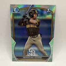 2023 Bowman-Nerwilian Cedeno- 1st Lunar Chrome Refractor -San Diego Padres-3B-2B