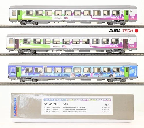 L.S. Models 41200 Corail Car Set 3pcs SNCF H0 GS with Original Packaging