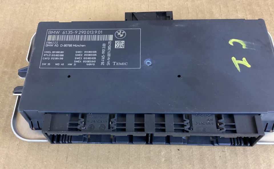 Módulo de unidad de control de luz de reposapiés BMW X3 2011-2017 9290013 OEM Foto 2 de 4