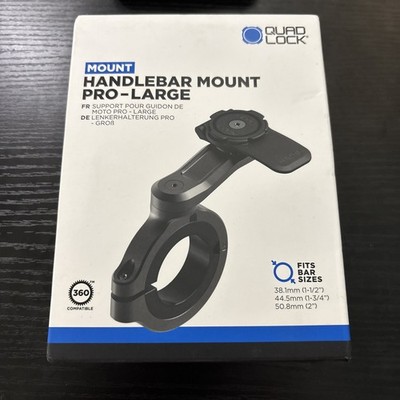Quad Lock Handlebar Mount for Handlebar Pro-Large Version, Black
