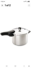 Schnellkochtopf 6 Quart Aluminium silber Modell 0136203 Presto 409A sehr guter Zustand Dichtung & Vorrichtung