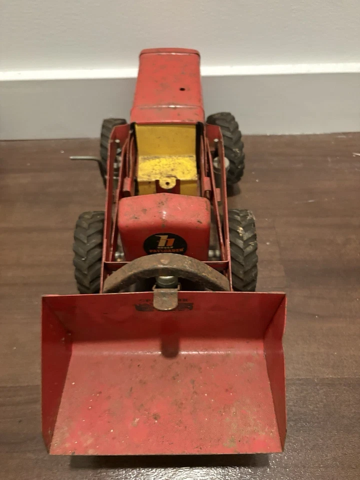 Antique Nylint 1950s Rubber Wheel Payloader, Plow, And Tractor Set - Image 4 of 4
