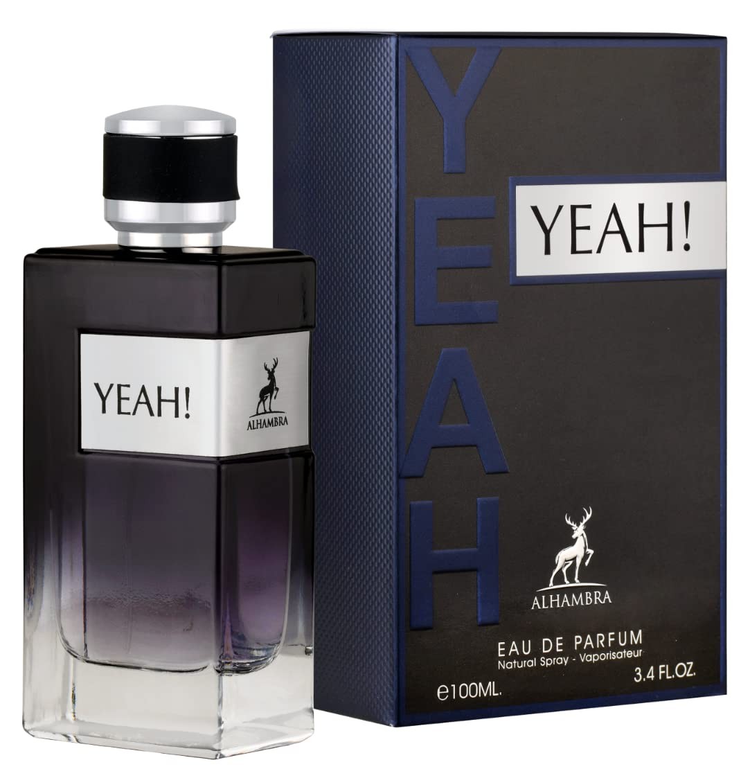Maison Alhambra Yeah for Men Eau de Parfum Spray 3.4 Fl Oz (100 ml)