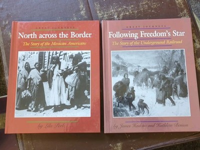 2 Great Journey Books,  North Across the Border & The Underground Railroad 