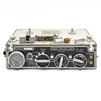 Late 50 s Kudelski Nagra III Reel-to-Reel Tape Field Recorder - Broadcast-Grade