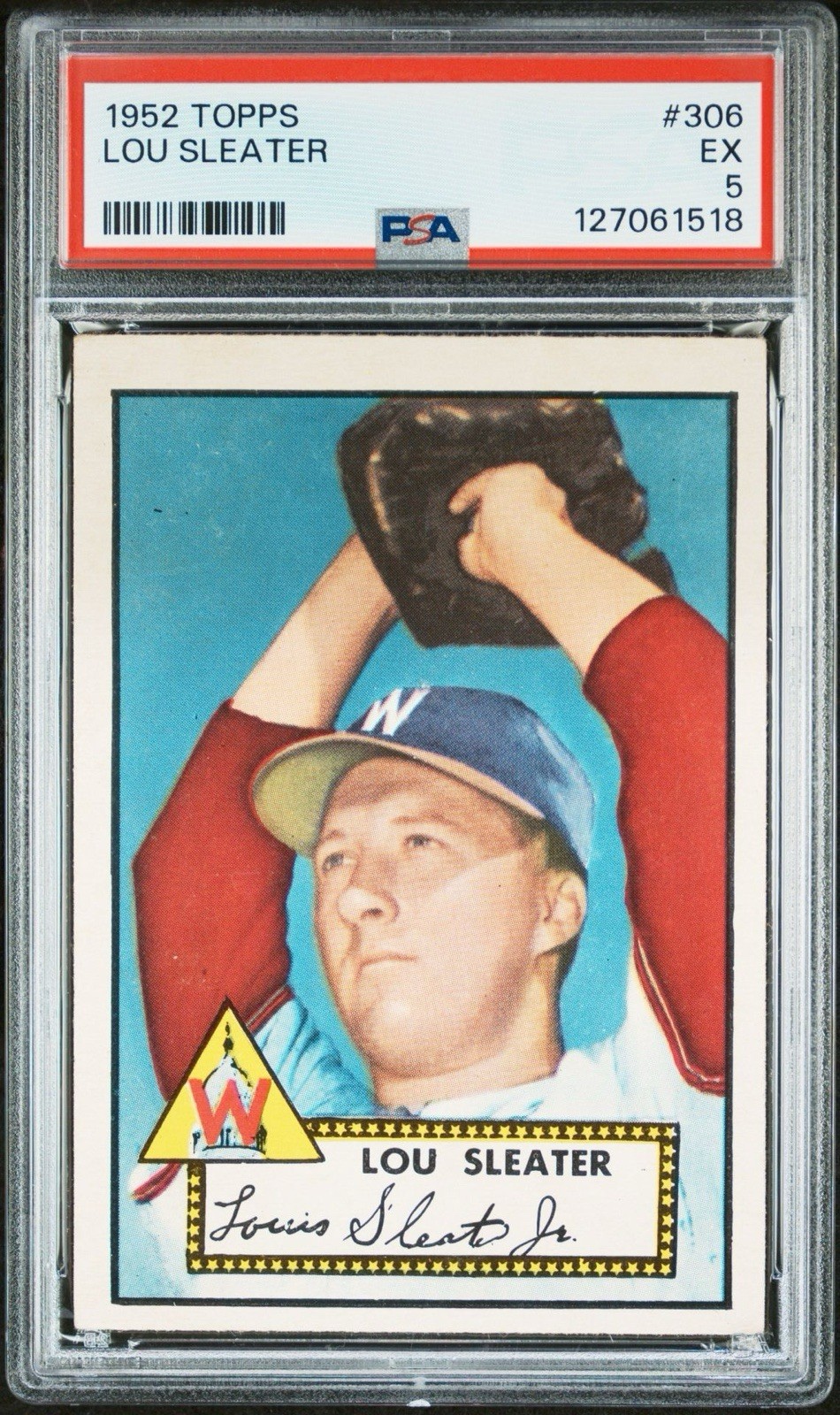 1952 Topps #306 Lou Sleater - PSA 5 - Just Graded & Well Centered!