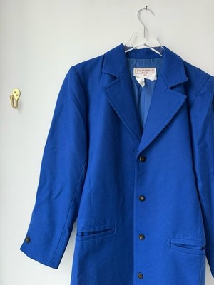 Yves Saint Laurent Cobalt blue vintage wool coat | eBay