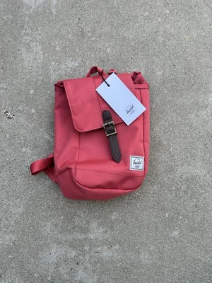 New! Herschel Backpack Retreat Sling Bag Rose Red Pink Mineral