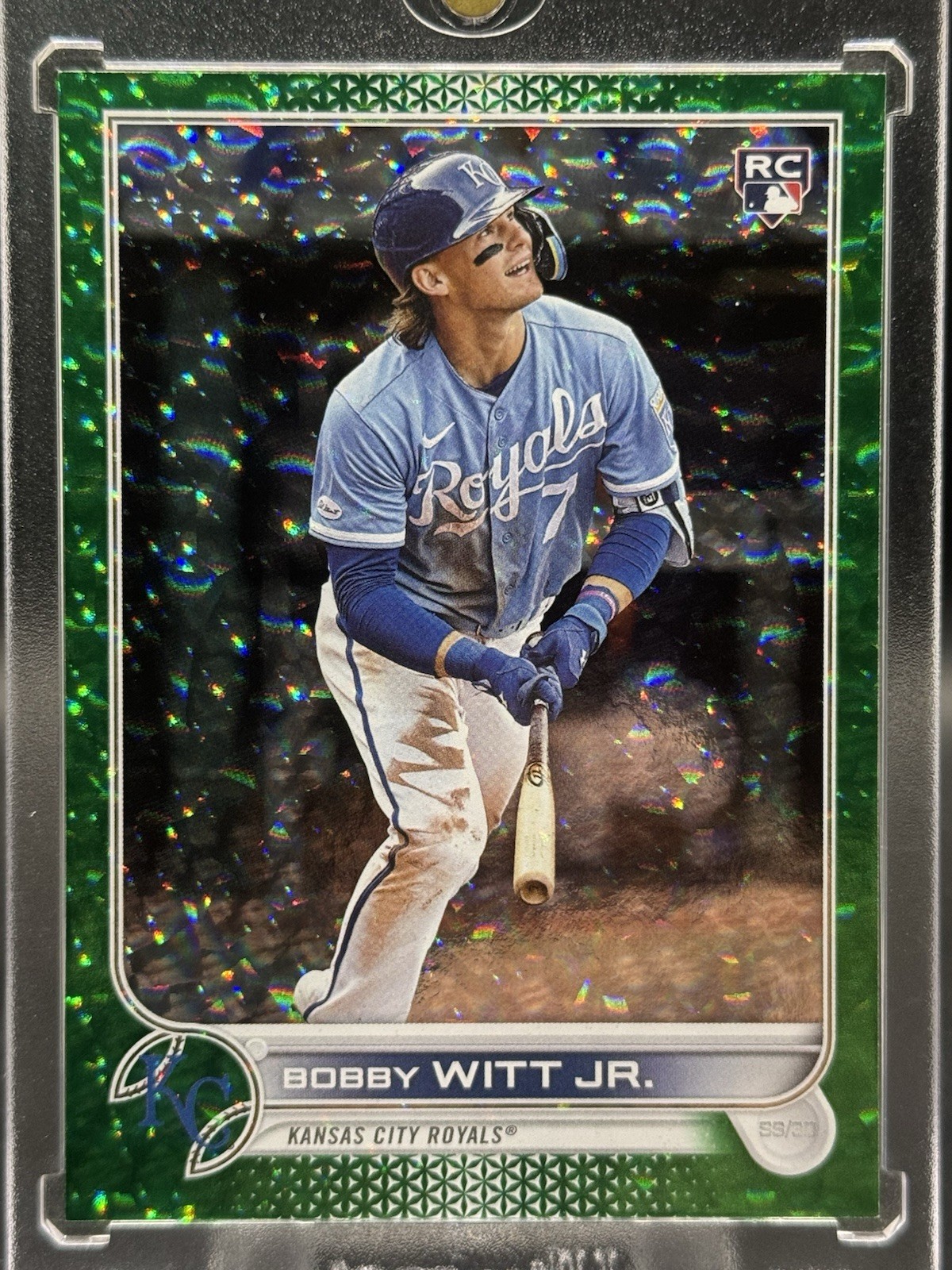 2022 Topps Update Series - Bobby Witt Jr. #US100 Green Foilboard /499 (RC)