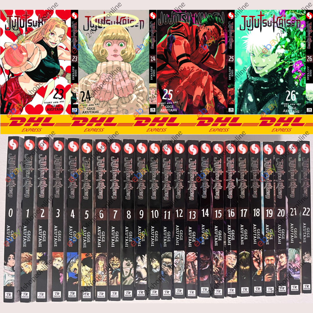 漫画 全巻 マンガまとめ売り　ジャンプ　講談社　ガンガン　など　総合計520冊 Jujutsu Kaisen Manga Vol. 0-27 English [Full Set] By Gege Akutami