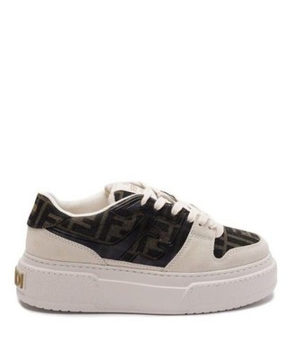Fendi Match Wildleder Low-Top Plateau Sneaker 151056070