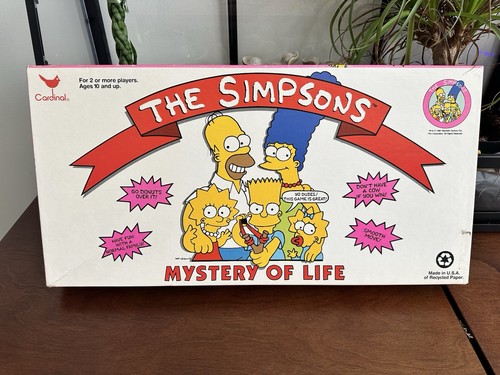 The Simpsons Mystery Of Life Board Game By Cardinal Vintage 1990 Complete