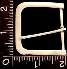LL08134 NOS VINTAGE SILVERTONE  WIDE TONGUE TYPE  BELT BUCKLE