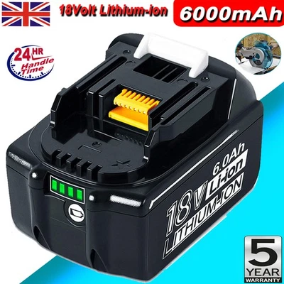 BONACELL For Makita 18V Battery 6.0AH Li-Ion Cordless BL1830 BL1850 BL1840 BL1860B LXT