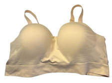 Shapemint Essentials Bra XL Beige Wireless Full Coverage Molded Convertible Soft