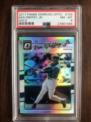 2017 Panini Donruss Optic Holo #159 Ken Griffey Jr. PSA 8 NM-MT