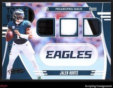 2025 Absolute Tools of the Trade Triple Prime #7 Jalen Hurts PATCH 18/49 Eagles
