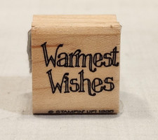 Stampin' Up Warmest Wishes Rubber Stamp