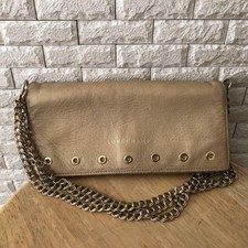 LONGCAMP Longchamp Shoulder Bag Wallet Gold Leopard