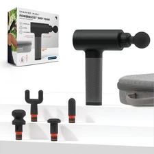 SHARPER IMAGE POWERBOOST DEEP TISSUE PERCUSSION MASSAGER VERSION 3.0 6 SPEED