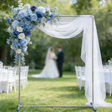 Wedding Arch Backdrop Stand, Heavy Duty 7x6 FT Balloon Arch Stand with Base, ...