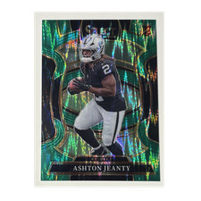 2025 Panini Select Football Ashton Jeanty Green Shock Prizm Rookie SSP #4  #1/5