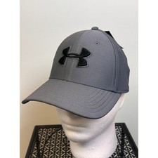 NWT UNDER ARMOUR UA Blitzing 3.0 Cap Hat Size M/L Graphite Stretch structured
