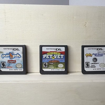 Ubisoft Petz DS Game Lot: Pony Beauty Pageant, Pet Vet, Purr Pals NTSC-U/C