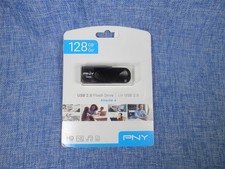 Genuine PNY 128GB USB 2.0 Flash Drive - Black - New - FREE SHIPPING