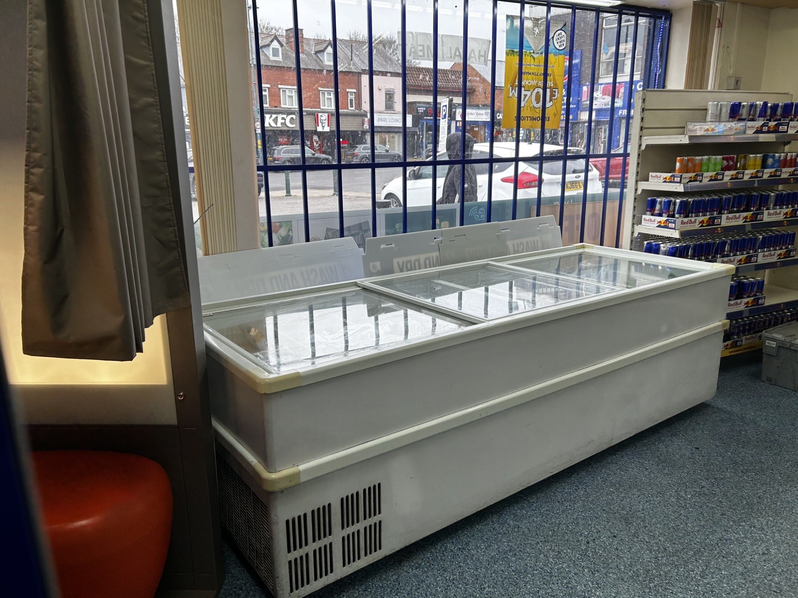 Husky Jumbo Display Freezer for supermarket or restaurant or takeaway 2.5m