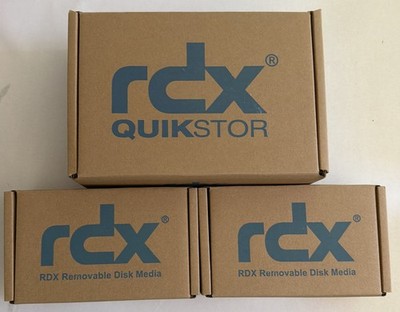 Tandberg RDX QuikStor External USB3+ Drive Dock 8782-RDX w/ 2 Removable Disks