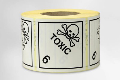 Etikett  Gefahrgutaufkleber Toxic, Kl. 6.1
