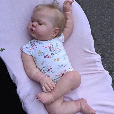24'' Reborn Baby Dolls Toddler Girl Asleep Realistic Reborn Toddler Doll