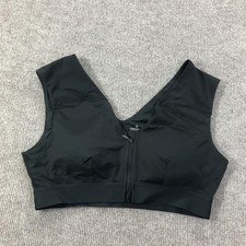 Tommie Copper Sports Bra Womens XL Zip Front Activewear Shoulder Support Gym