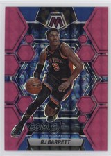 2022-23 Panini Mosaic Fluorescent Pink Mosaic Prizm 8/10 RJ Barrett #3 hs9