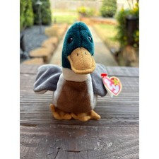 Rare Retired Beanie Baby "Jake the Duck" Mallard NTW