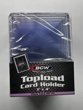 BCW Thick Card Topload Holder 197pt 10ct NEW