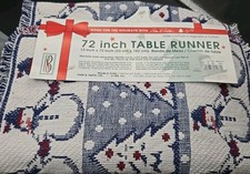 Christmas 72 X 13 " Table Runner Park Smith Winter Holiday Christmas Snowmen