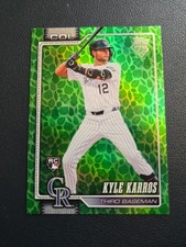 2026 Topps Series 1 #334 Kyle Karros RC Spring Leaves Parallel